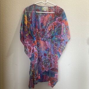 Blue rod Beattie swim  cover-up size small